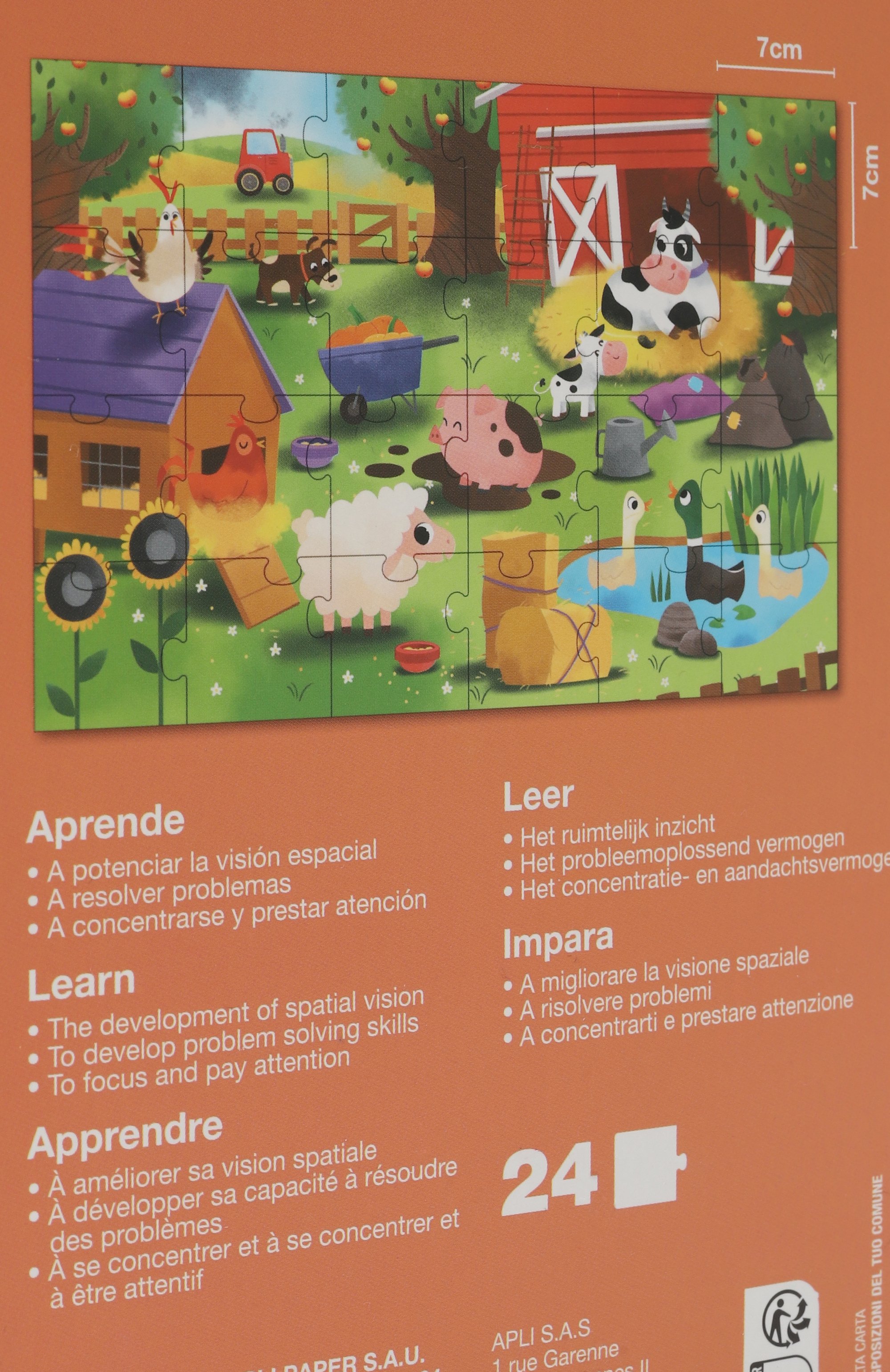 Мини-пазл ферма APLI KIDS, арт. 13859, фото 3