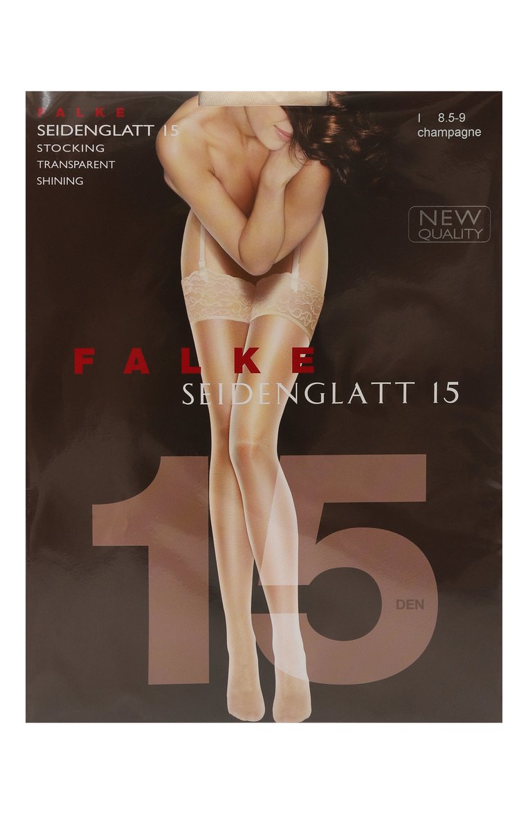 Женские колготки FALKE кремового цвета, арт. 41519 | Фото 1 (Материал внешний: Синтетический материал; Нос: Не проставлено)