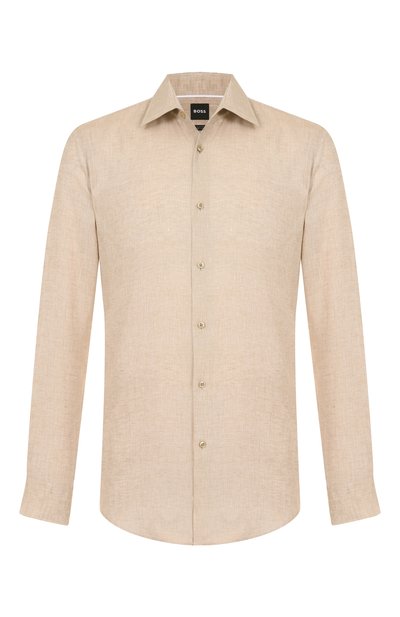 Мужская льняная рубашка BOSS, арт. 50490234