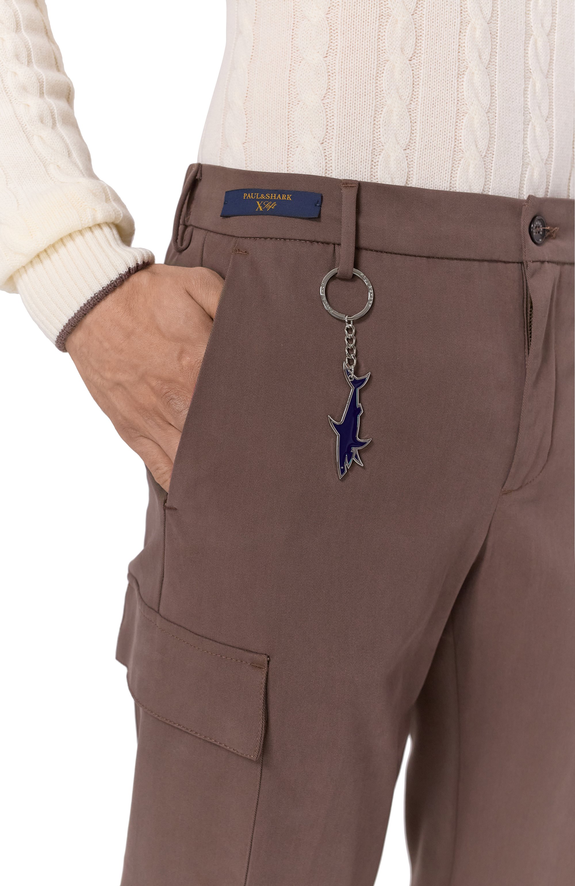 Брюки-карго PAUL&SHARK темно-бежевого цвета по цене 40900 руб., арт. 14314041, фото 5 Брюки-карго PAUL&SHARK, арт. 14314041, фото 5