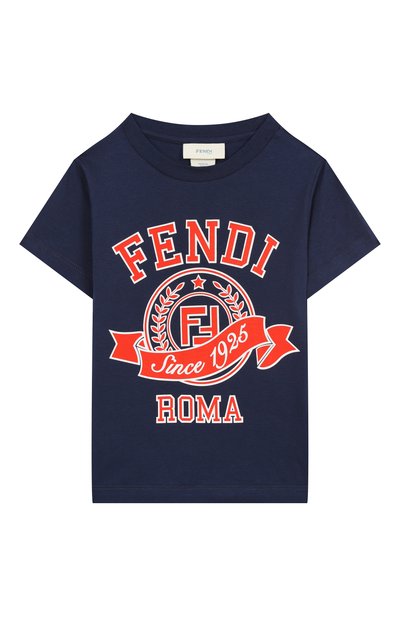 Хлопковая футболка FENDI, арт. JUI164/7AJ/8-12+