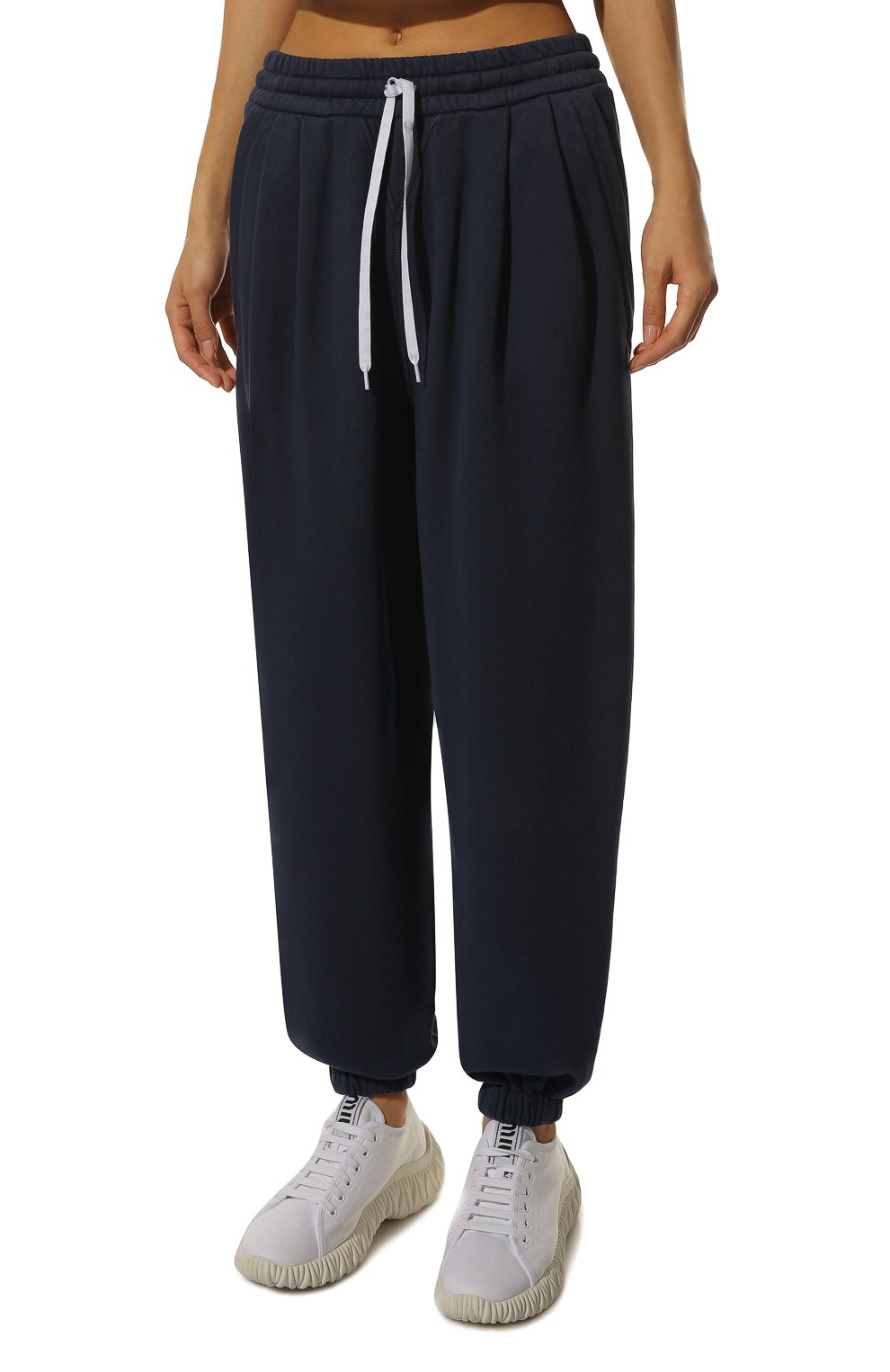 Хлопковые джоггеры MIU MIU, арт. MJP224-1IG3-F0008, фото 3