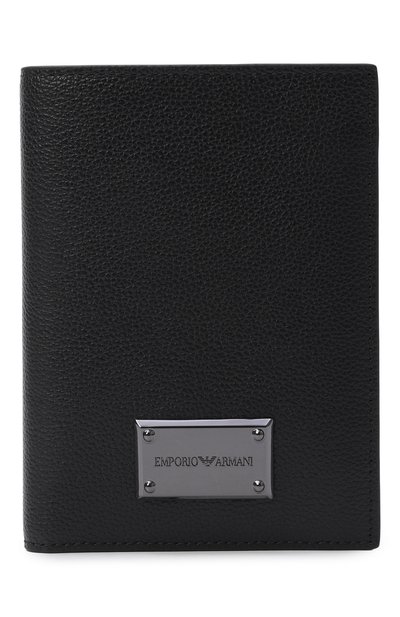 Мужской кожаная обложка для паспорта EMPORIO ARMANI, арт. EM004546/AF13788