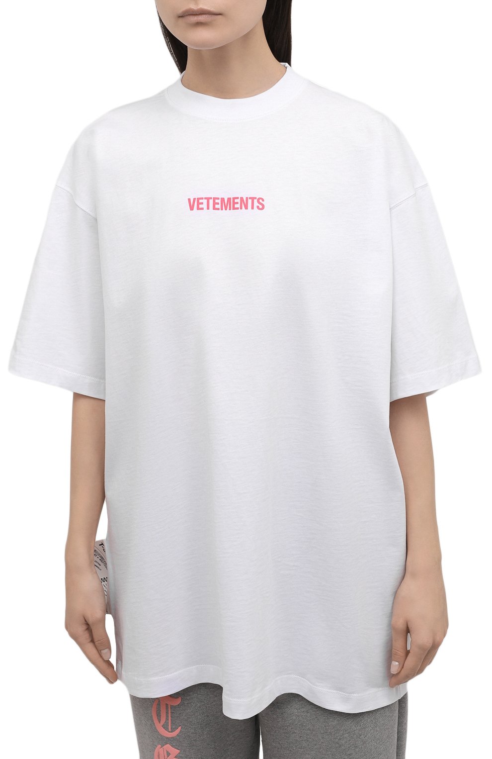Хлопковая футболка VETEMENTS, арт. UE52TR120W 1602/W, фото 3