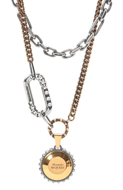 Колье ALEXANDER MCQUEEN разноцветного цвета по цене 78350 руб., арт. 677695/J160Z, фото 3 Колье ALEXANDER MCQUEEN, арт. 677695/J160Z, фото 3
