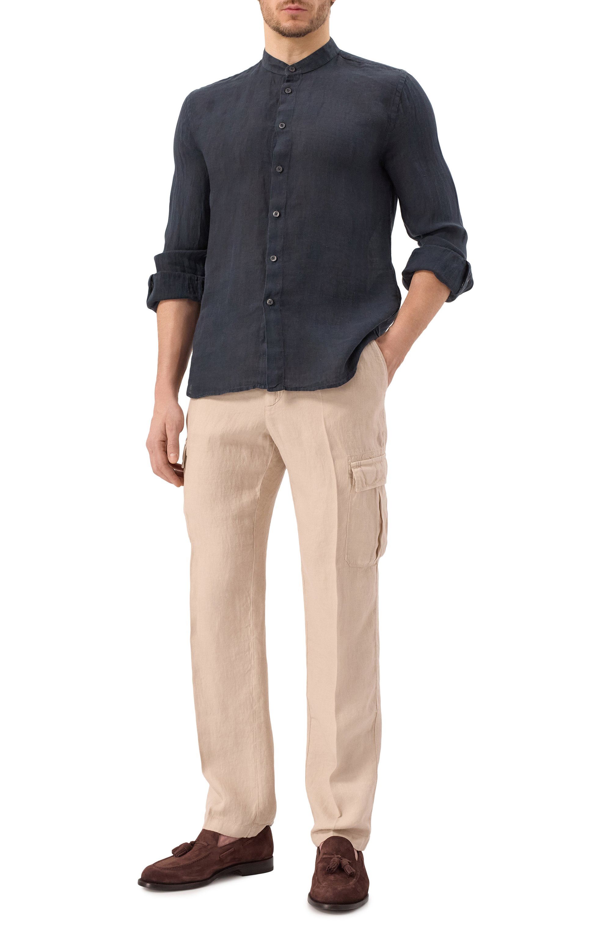 Льняная рубашка 120% LINO, арт. 32ALIM1159/0115/000, фото 2