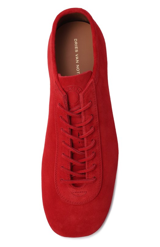 Замшевые кроссовки Dries Van Noten 021746/0119 Красный  021746/0119 Фото 5