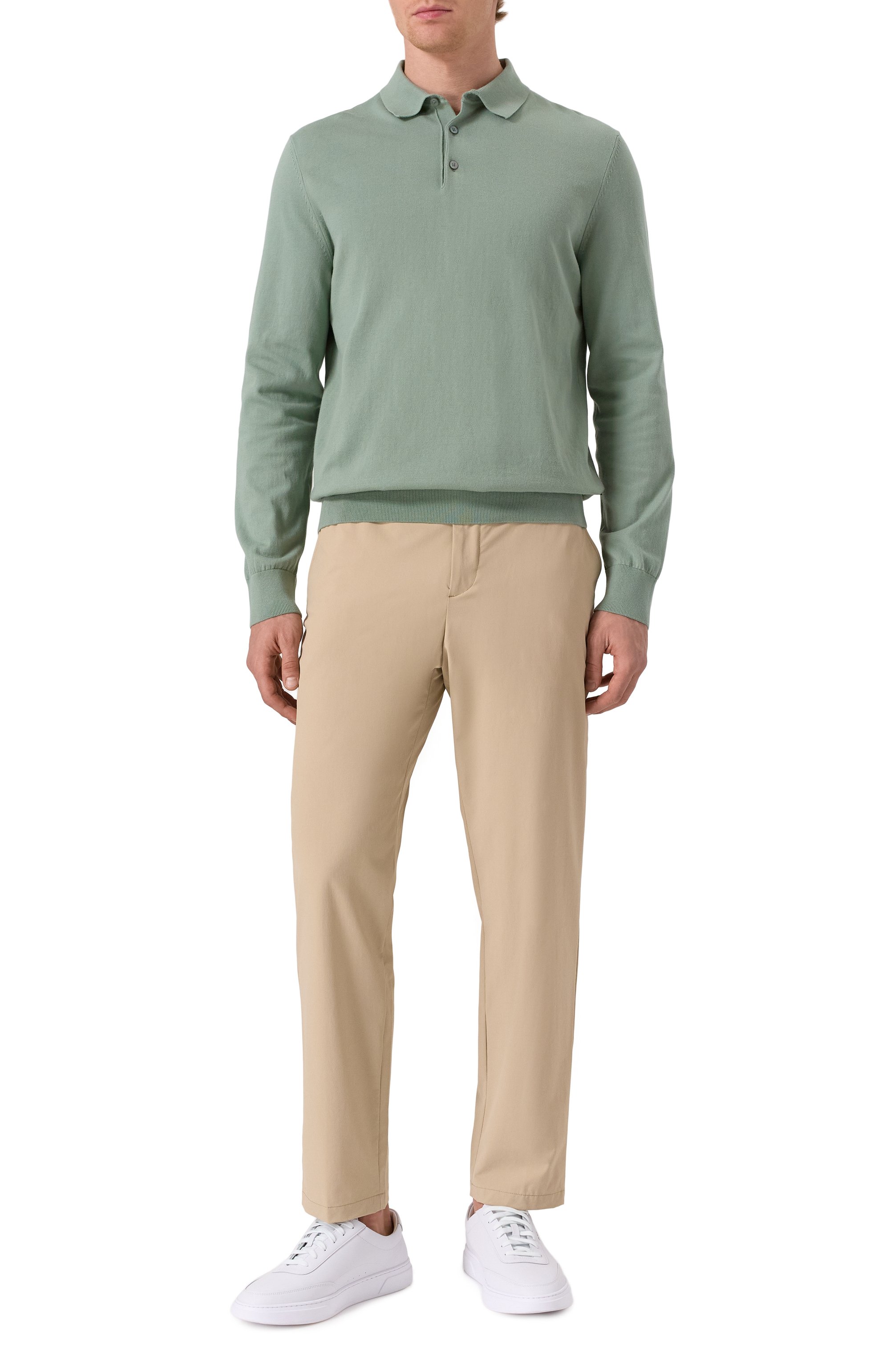 Брюки BOSS бежевого цвета по цене 23950 руб., арт. 50538640, фото 2 Брюки BOSS, арт. 50538640, фото 2