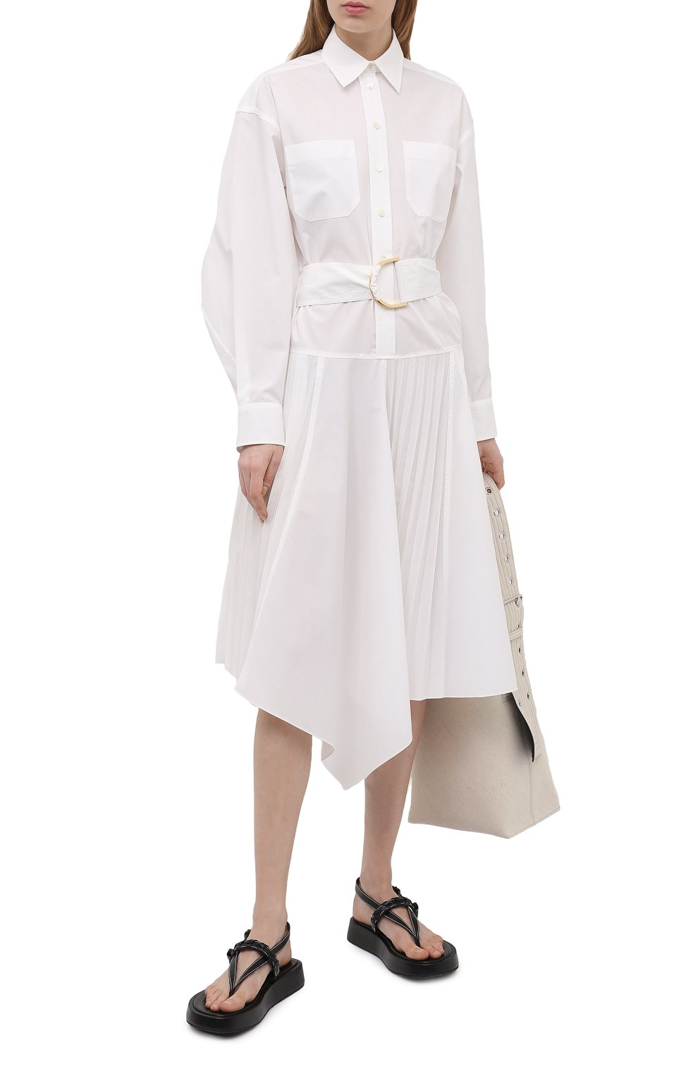 Платье JW ANDERSON белого цвета по цене 66850 руб., арт. DR0170 PG0388, фото 2 Платье JW ANDERSON, арт. DR0170 PG0388, фото 2