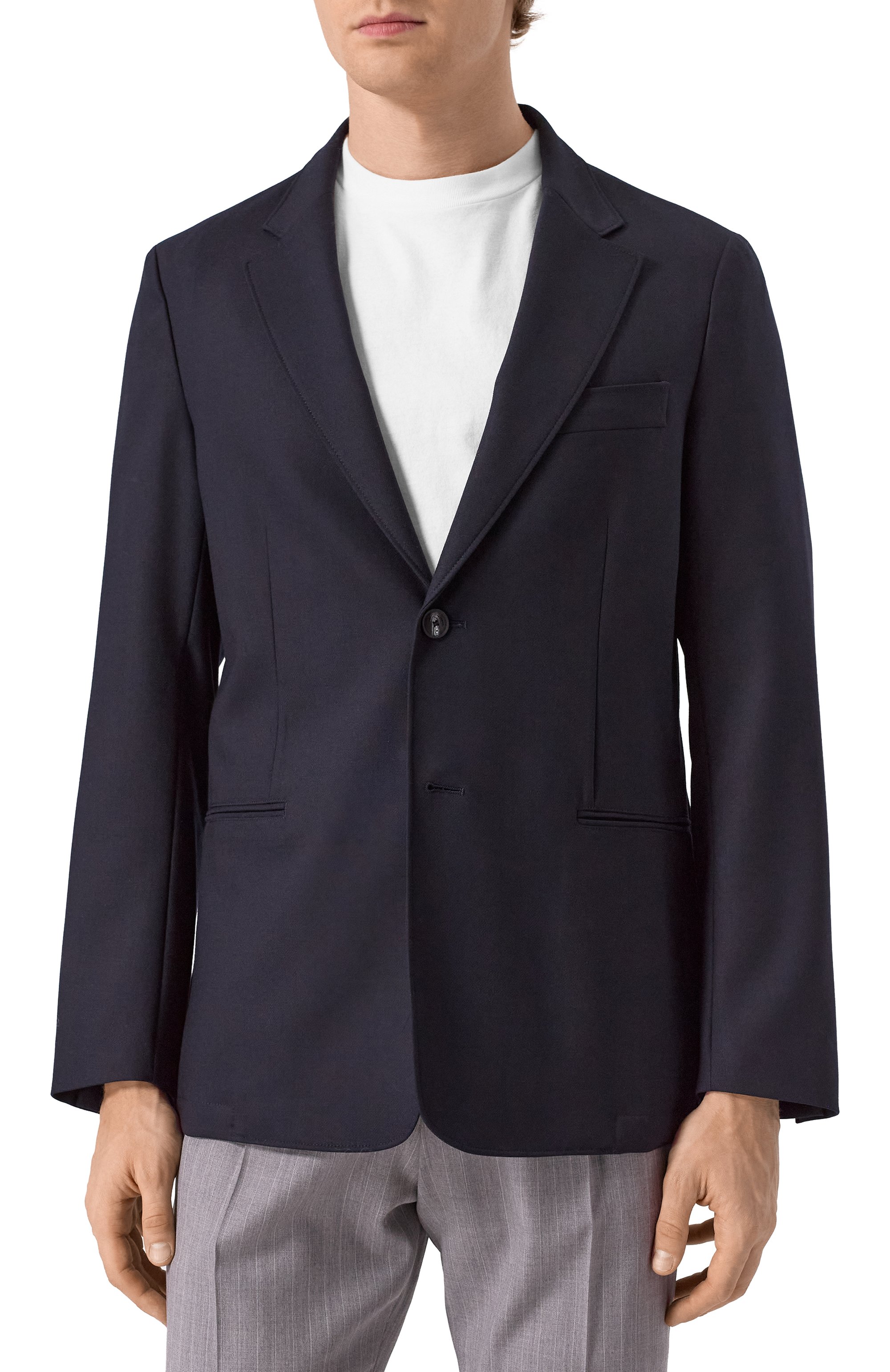 Пиджак из шерсти и вискозы EMPORIO ARMANI, арт. 6D1GA5/1NFVZ, фото 4