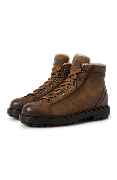 Мужские кожаные ботинки SANTONI, арт. MGSG18190DARZEMW