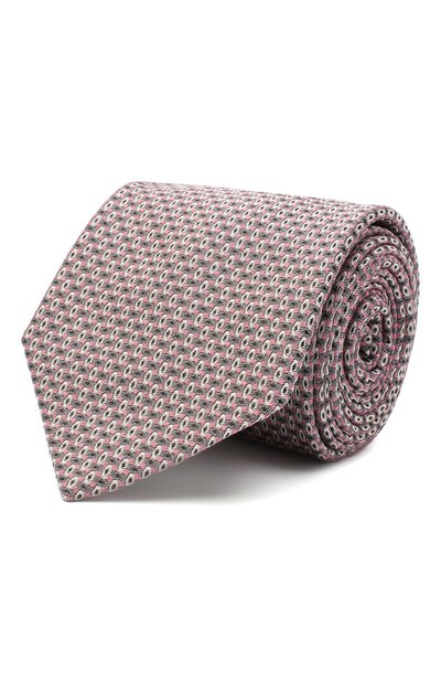 Мужской шелковый галстук с узором BRIONI, арт. 061D00/07491