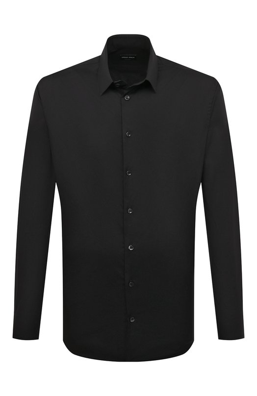 Хлопковая сорочка Giorgio Armani 8CGCCZ97/TZ517 Чёрный 8CGCCZ97/TZ517