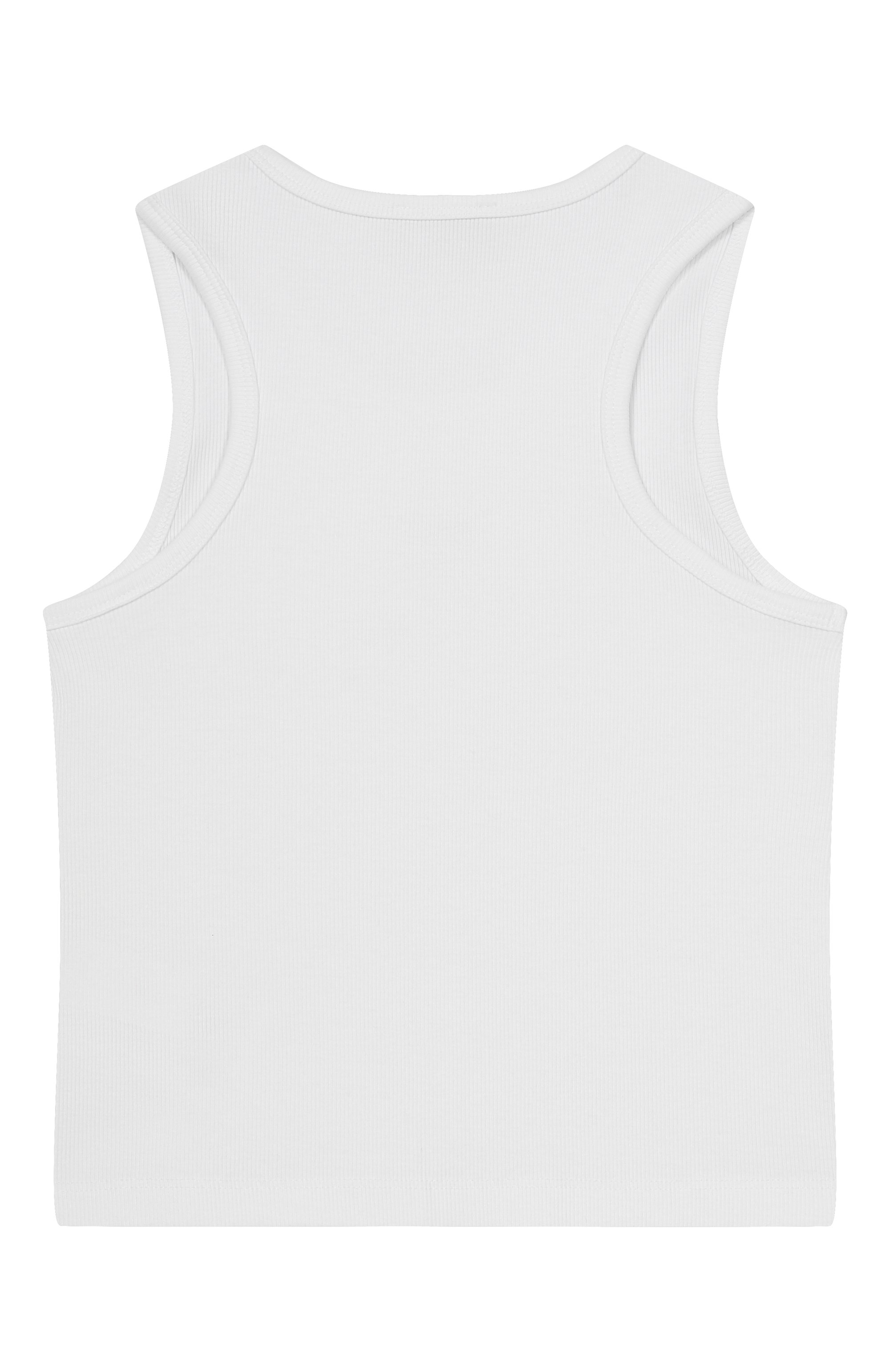 Хлопковая майка DIESEL белого цвета по цене 4840 руб., арт. J02594/KYAZY, фото 2 Хлопковая майка DIESEL, арт. J02594/KYAZY, фото 2