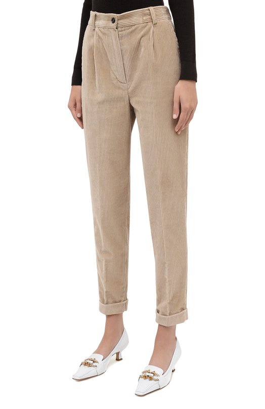 Вельветовые брюки Kiton D50105S06325 Бежевый  D50105S06325 Фото 3