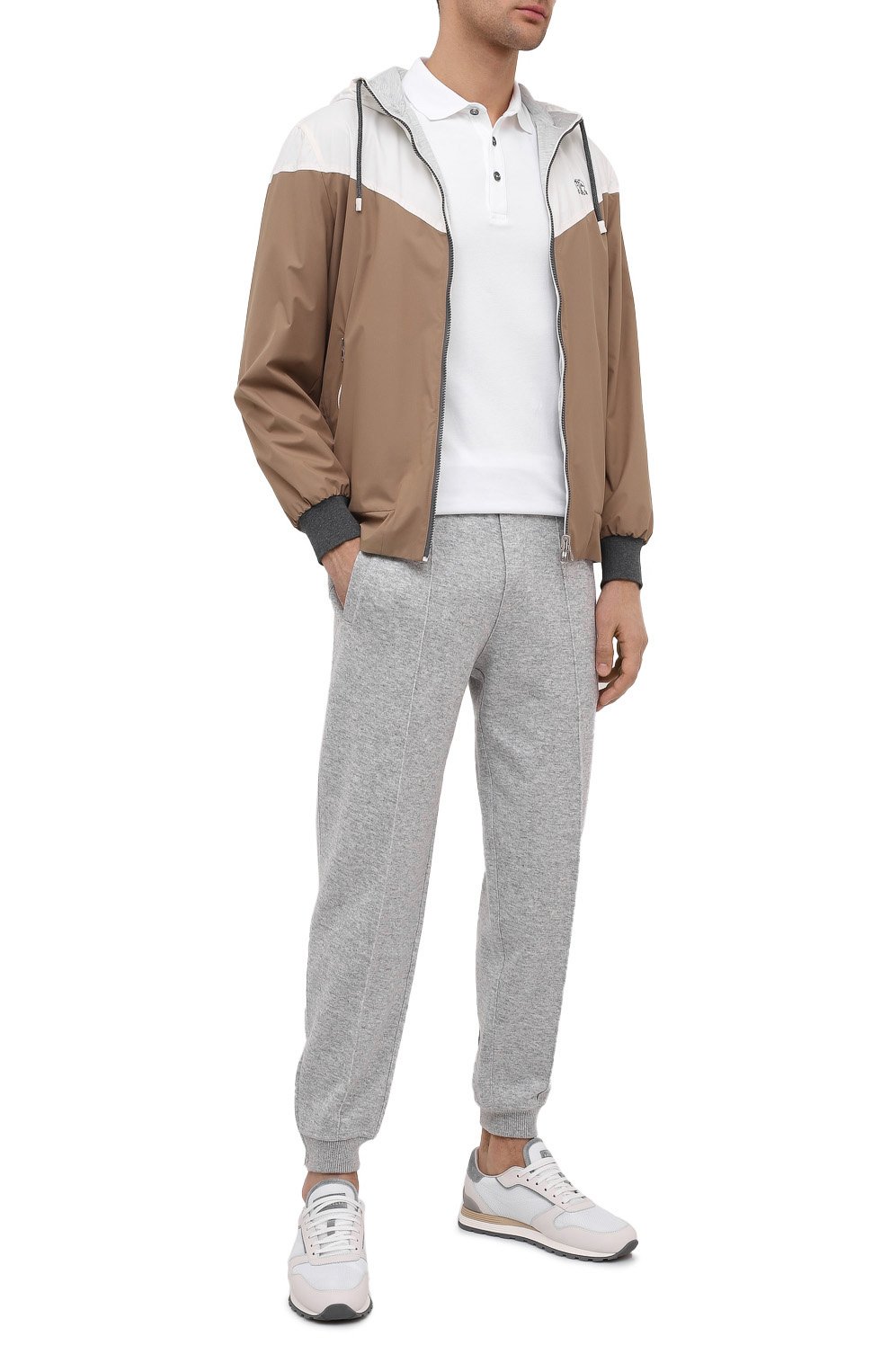 Двусторонний бомбер BRUNELLO CUCINELLI бежевого цвета по цене 326500 руб., арт. MM45A7389G, фото 2 Двусторонний бомбер BRUNELLO CUCINELLI, арт. MM45A7389G, фото 2