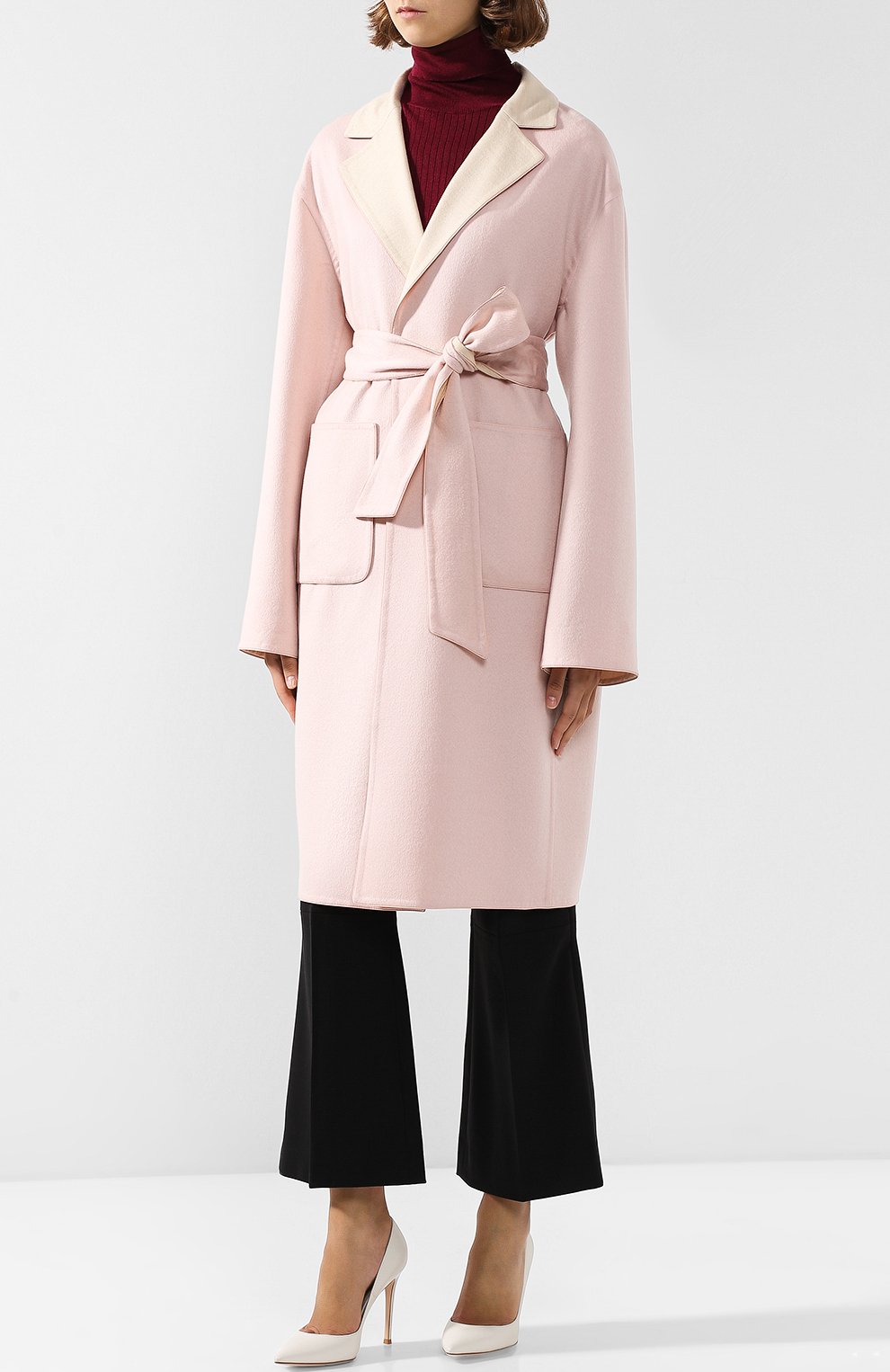 Двубортное пальто из смеси кашемира и шелка KITON, арт. D45602DK09P2302001, фото 3