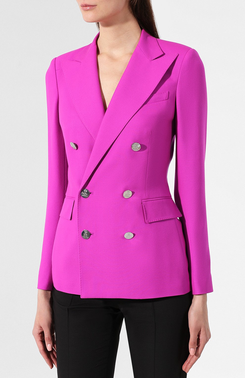 Кашемировый жакет RALPH LAUREN фуксия цвета по цене 344000 руб., арт. 290625543, фото 3 Кашемировый жакет RALPH LAUREN, арт. 290625543, фото 3