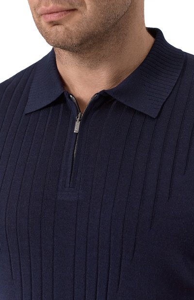 Поло из шерсти и шелка ZILLI, арт. KZP001M0230VZRD00_001, фото 5