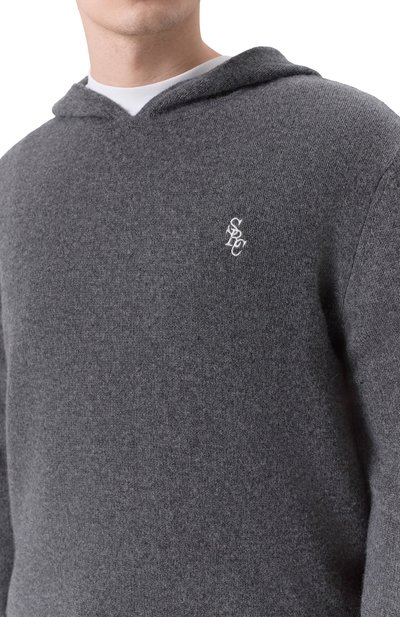 Худи из кашемира и шерсти SPORTY AND RICH, арт. WS08462302GY04, фото 5