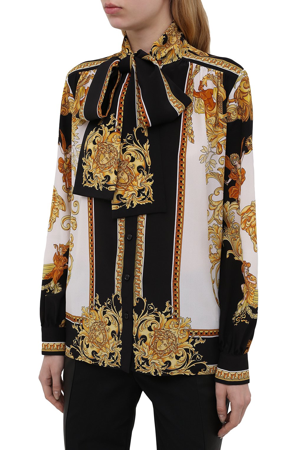 Шелковая блузка VERSACE, арт. 1001357/1A01171, фото 3