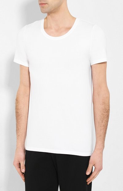 Хлопковая футболка HANRO, арт. 073088, фото 3