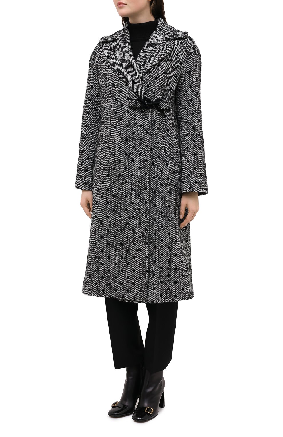 Пальто ERMANNO ERMANNO SCERVINO серого цвета по цене 128500 руб., арт. 47T CP14 REF, фото 3 Пальто ERMANNO ERMANNO SCERVINO, арт. 47T CP14 REF, фото 3