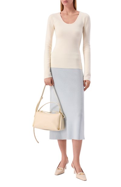 Сумка scorpius NEOUS кремового цвета по цене 112500 руб., арт. 00077/LEATHER, фото 3 Сумка scorpius NEOUS, арт. 00077/LEATHER, фото 3