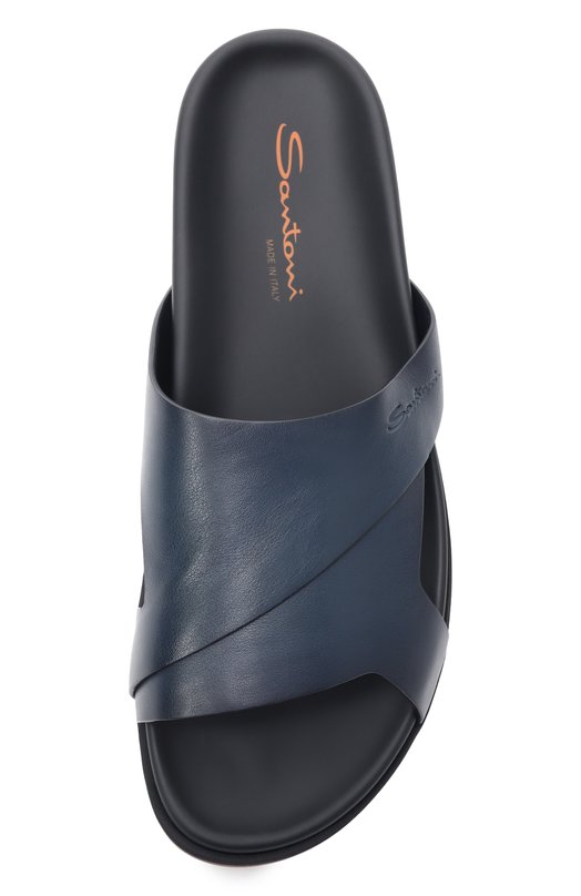 Кожаные шлепанцы Erik Santoni MCEG19059HV6MG0R Синий  MCEG19059HV6MG0R Фото 6