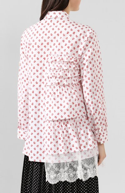 Блузка 4 moncler simone rocha MONCLER GENIUS красного цвета по цене 65500 руб., арт. E2-09W-55202-00-54ACW, фото 4 Блузка 4 moncler simone rocha MONCLER GENIUS, арт. E2-09W-55202-00-54ACW, фото 4
