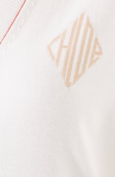 Пуловер из смеси шерсти и шелка CHLOÉ белого цвета по цене 83450 руб., арт. CHC20SMP69600, фото 5 Пуловер из смеси шерсти и шелка CHLOÉ, арт. CHC20SMP69600, фото 5