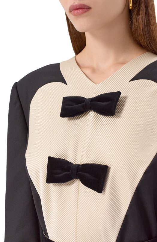 Шерстяное платье Valentino 6B0VADH0/8VB Чёрный  6B0VADH0/8VB Фото 5