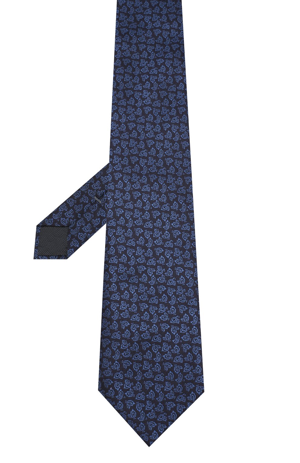 Шелковый галстук ZEGNA темно-синего цвета по цене 23700 руб., арт. Z6E00/1XW, фото 2 Шелковый галстук ZEGNA, арт. Z6E00/1XW, фото 2