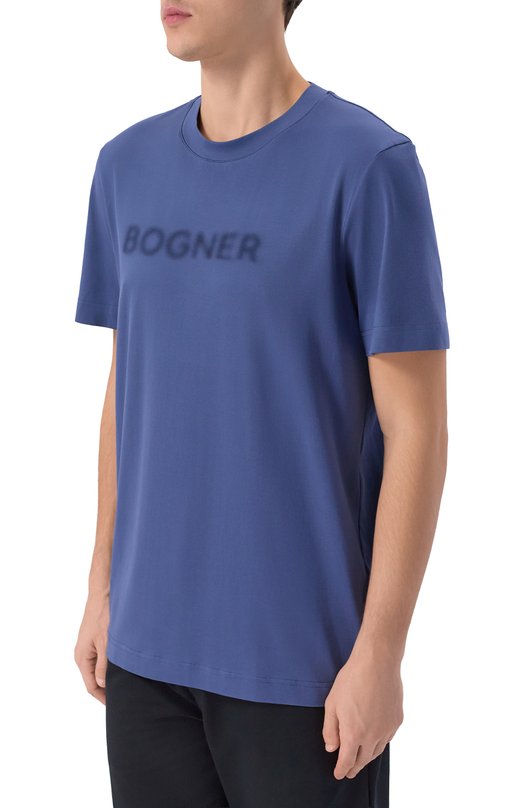Хлопковая футболка Bogner 58086604 Синий  58086604 Фото 3