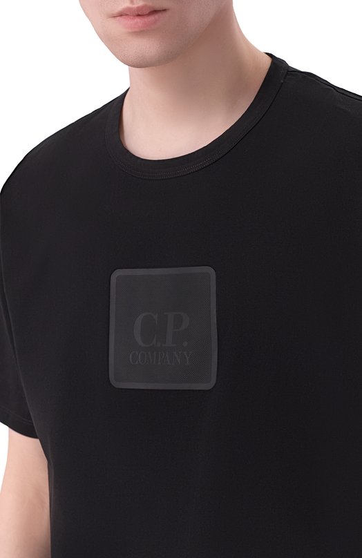 Хлопковая футболка C.P. Company 19CLTS025A006370W Чёрный  19CLTS025A006370W Фото 5