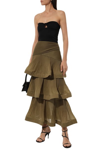 Юбка ZIMMERMANN хаки цвета по цене 99500 руб., арт. 4891SRS24, фото 2 Юбка ZIMMERMANN, арт. 4891SRS24, фото 2