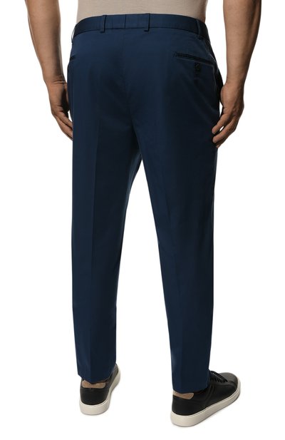 Хлопковые брюки HILTL темно-синего цвета по цене 22300 руб., арт. PEAKER S/73295/60-70, фото 4 Хлопковые брюки HILTL, арт. PEAKER S/73295/60-70, фото 4