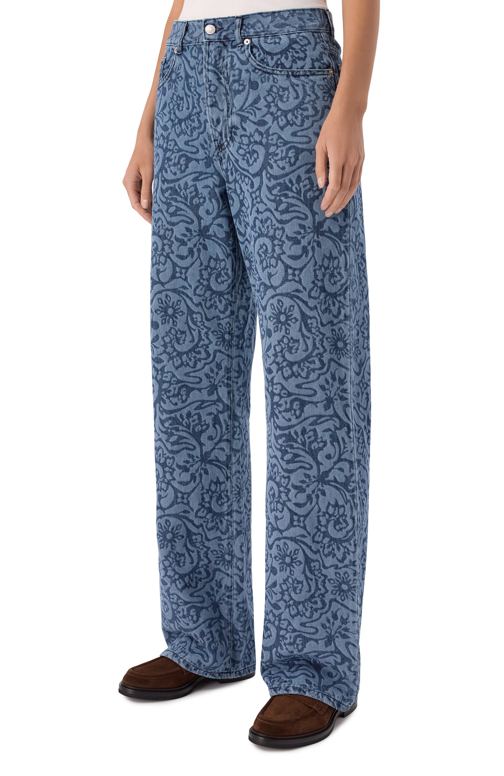 Джинсы presta DRIES VAN NOTEN голубого цвета по цене 63700 руб., арт. 130910/4407, фото 3 Джинсы presta DRIES VAN NOTEN, арт. 130910/4407, фото 3