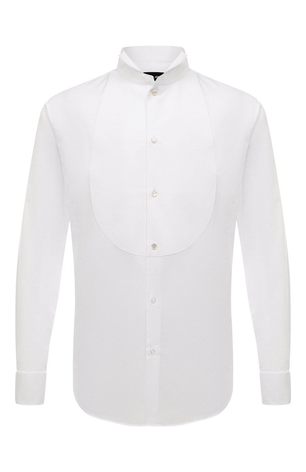 Хлопковая сорочка GIORGIO ARMANI белого цвета по цене 58850 руб., арт. 1SGCCZS2/TZ200, фото 1 Хлопковая сорочка GIORGIO ARMANI, арт. 1SGCCZS2/TZ200, фото 1