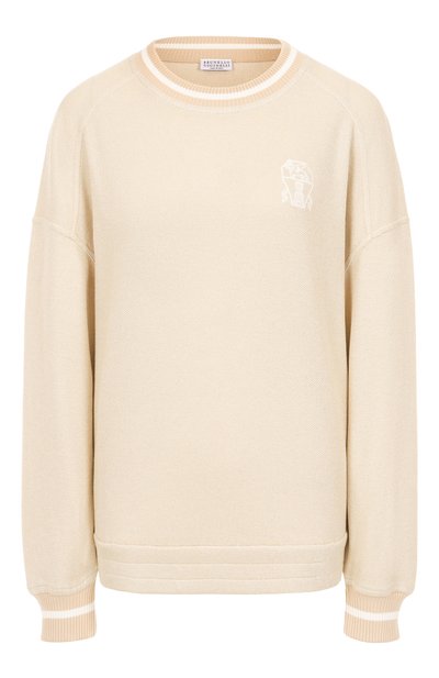 Женский свитшот из хлопка и вискозы BRUNELLO CUCINELLI, арт. MP930SN900