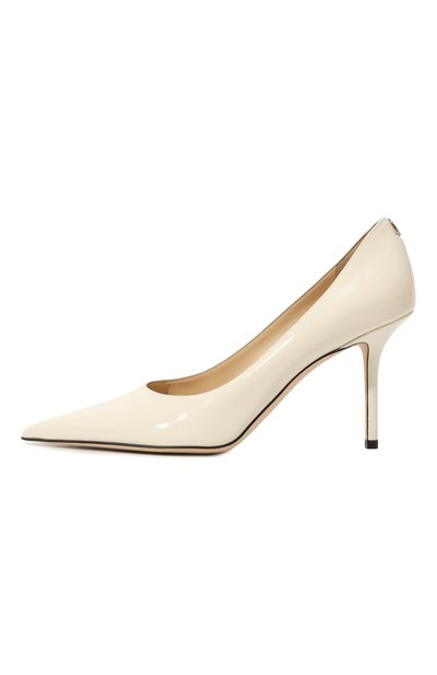 Кожаные туфли love 85 JIMMY CHOO кремового цвета по цене 93050 руб., арт. L0VE 85/PWJ, фото 4 Кожаные туфли love 85 JIMMY CHOO, арт. L0VE 85/PWJ, фото 4