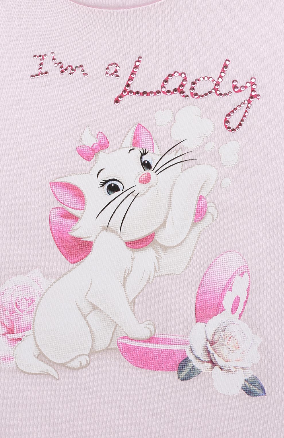 Хлопковый лонгслив MONNALISA, арт. 390603, фото 3