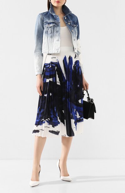 Джинсовая куртка OFF-WHITE синего цвета по цене 94900 руб., арт. 0WYE008R207730987171, фото 2 Джинсовая куртка OFF-WHITE, арт. 0WYE008R207730987171, фото 2