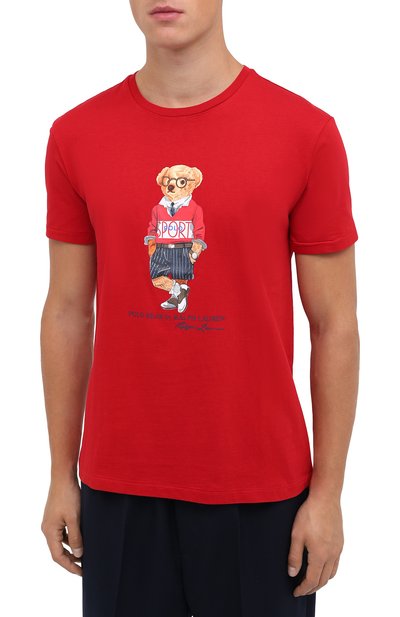 Хлопковая футболка POLO RALPH LAUREN, арт. 710803488, фото 3