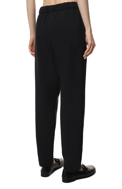 Брюки из хлопка и шелка NOBLE&BRULEE темно-синего цвета по цене 31200 руб., арт. NB9505/1, фото 4 Брюки из хлопка и шелка NOBLE&BRULEE, арт. NB9505/1, фото 4