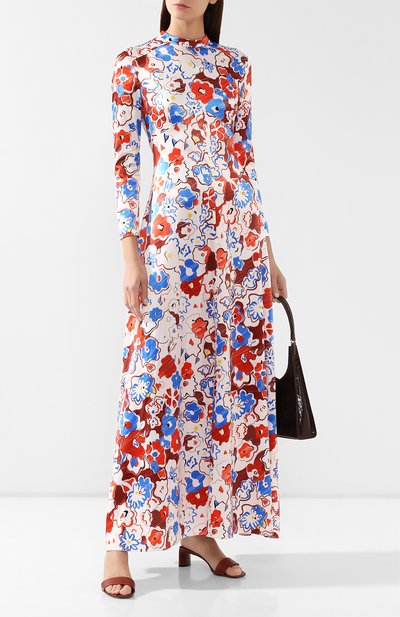 Платье с принтом VIKA GAZINSKAYA разноцветного цвета по цене 64070 руб., арт. FW19-1364, фото 2 Платье с принтом VIKA GAZINSKAYA, арт. FW19-1364, фото 2