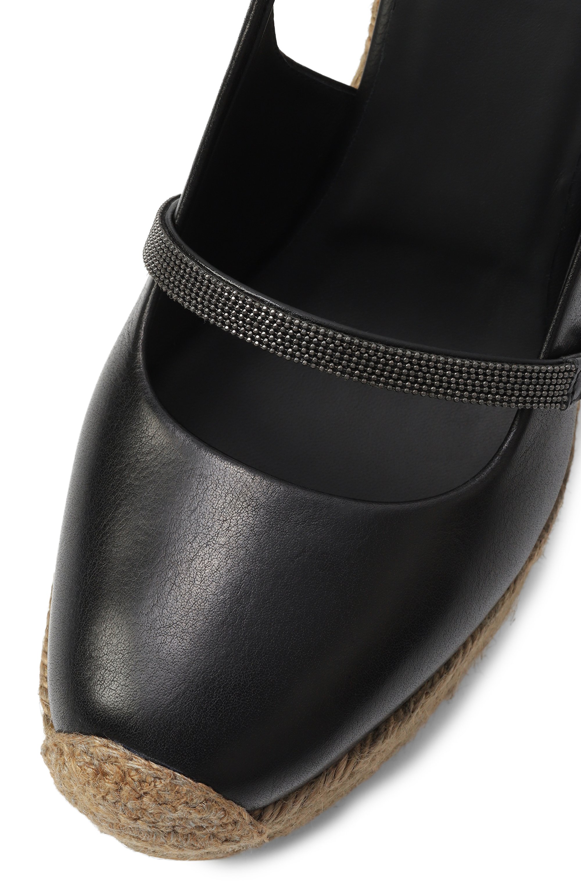 Кожаные туфли BRUNELLO CUCINELLI черного цвета по цене 158500 руб., арт. MZSLG2932, фото 7 Кожаные туфли BRUNELLO CUCINELLI, арт. MZSLG2932, фото 7