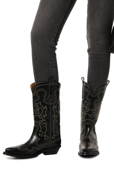 Кожаные казаки GANNI, арт. S2169, фото 3