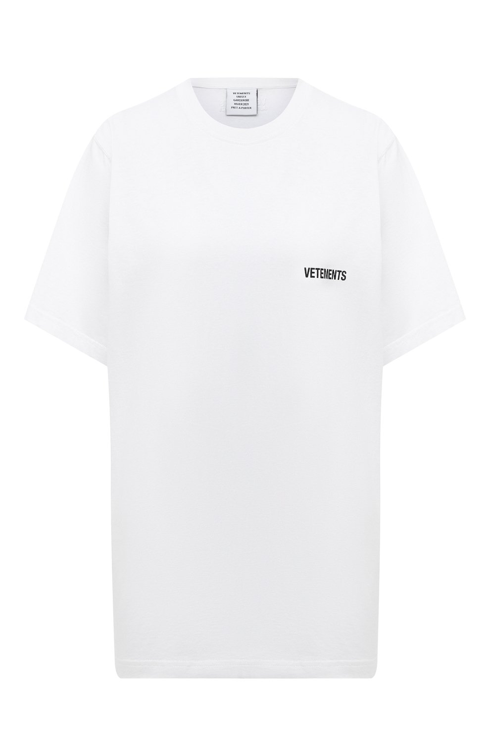 Хлопковая футболка VETEMENTS, арт. UAH21TR501 1600/W, фото 1