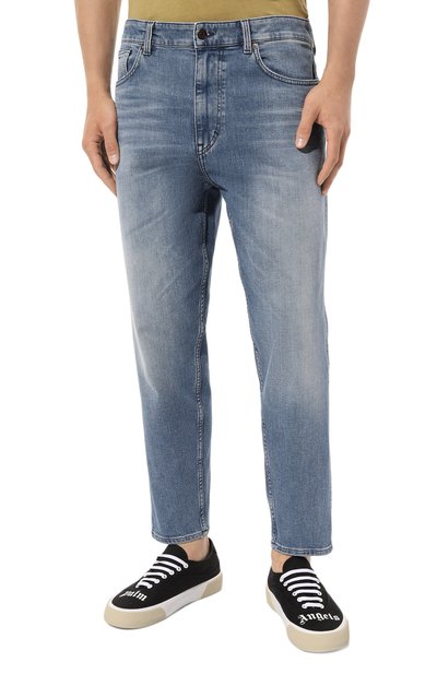 Джинсы BOSS ORANGE голубого цвета по цене 15000 руб., арт. 50496007, фото 3 Джинсы BOSS ORANGE, арт. 50496007, фото 3